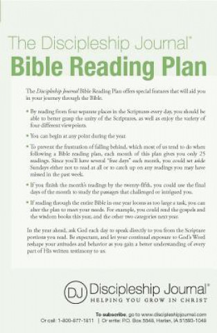 Discipleship Journal Bible Reading Plan