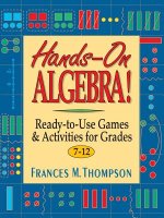 Hands-On Algebra!