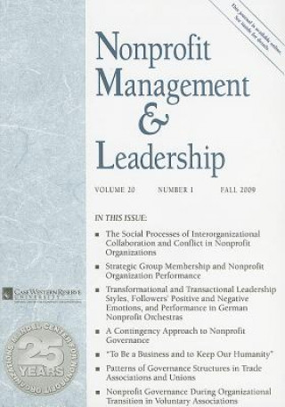 Nonprofit Management & Leadership, Index Issue