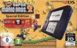 Nintendo 2DS Black + New Super Mario Bros. 2, Nintendo 3DS-Spiel, Limited Edition