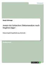 Ansatz der kritischen Diskursanalyse nach Siegfried Jager