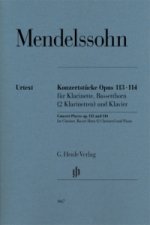 Mendelssohn Bartholdy, Felix - Konzertstücke op. 113 und 114 für Klarinette, Bassetthorn (2 Klarinetten) und Klavier