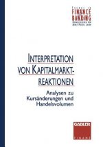 Interpretation Von Kapitalmarktreaktionen