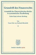 Grundriß des Finanzrechts.