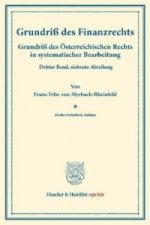 Grundriß des Finanzrechts.