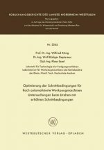 Optimierung Der Schnittbedingungen F r Hoch Automatisierte Werkzeugmaschinen Untersuchung Beim Drehen Mit Erh hten Schnittbedingungen