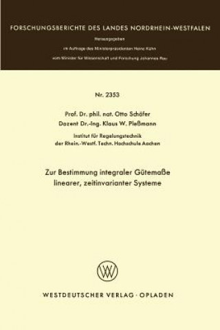 Zur Bestimmung Integraler G tema e Linearer, Zeitinvarianter Systeme
