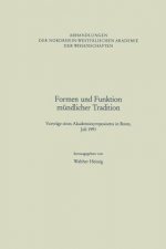 Formen Und Funktion Mundlicher Tradition