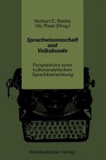 Sprachwissenschaft Und Volkskunde