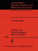 Study of the Queueing Systems M/G/1 and GI/M/1