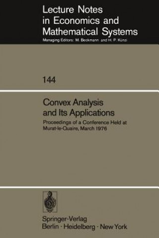 Convex Analysis and Its Applications