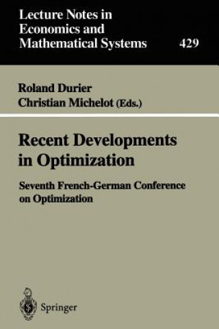 Recent Developments in Optimization