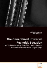 THE GENERALIZED UNIVERSAL REYNOLDS EQUATION