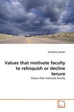 Values that motivate faculty to relinquish or decline tenure