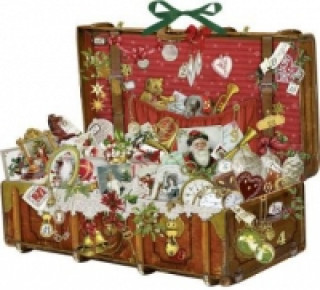 Nostalgischer Weihnachtskoffer. Nostalgic Christmas Suitcase. La valise nostalgique de Noël
