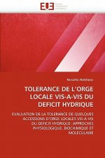 Tolerance de L Orge Locale Vis-A-VIS Du Deficit Hydrique
