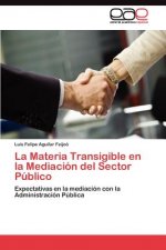 Materia Transigible en la Mediacion del Sector Publico