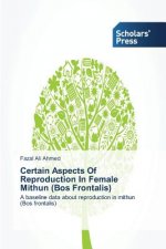 Certain Aspects of Reproduction in Female Mithun (Bos Frontalis)