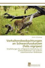 Verhaltensbeobachtungen an Schwarzfusskatzen (Felis Nigripes)