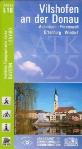 Amtliche Topographische Karte Bayern Vilshofen an der Donau