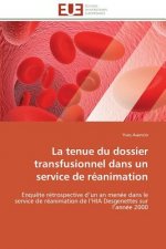 Tenue Du Dossier Transfusionnel Dans Un Service de R animation
