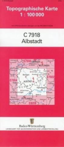 Topographische Karte Baden-Württemberg Albstadt