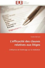 L'efficacite des clauses relatives aux litiges
