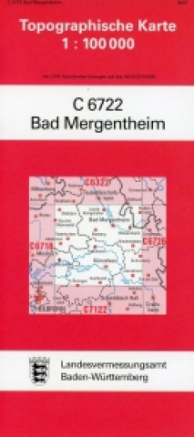 Topographische Karte Baden-Württemberg Bad Mergentheim