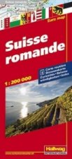 Hallwag Straßenkarte Suisse Romande 1:200 000