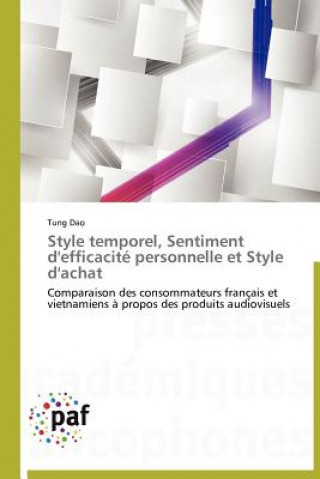 Style Temporel, Sentiment d'Efficacite Personnelle Et Style d'Achat