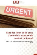 tat Des Lieux de la Prise D Acte de la Rupture Du Contrat de Travail