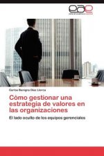 Como gestionar una estrategia de valores en las organizaciones