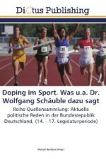 Doping im Sport. Was u.a. Dr. Wolfgang Schauble dazu sagt