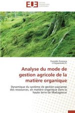 Analyse Du Mode de Gestion Agricole de la Mati re Organique
