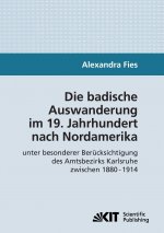 badische Auswanderung im 19. Jahrhundert nach Nordamerika unter besonderer Berucksichtigung des Amtsbezirks Karlsruhe zwischen 1880 - 1914
