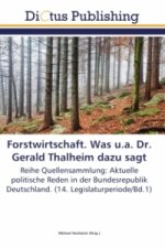 Forstwirtschaft. Was u.a. Dr. Gerald Thalheim dazu sagt