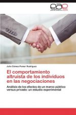 comportamiento altruista de los individuos en las negociaciones