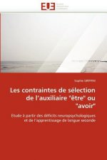 Les Contraintes de S lection de l''auxiliaire 