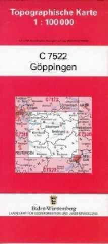 Topographische Karte Baden-Württemberg Göppingen