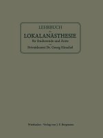 Lehrbuch Der Lokalanasthesie Fur Studierende Und AErzte