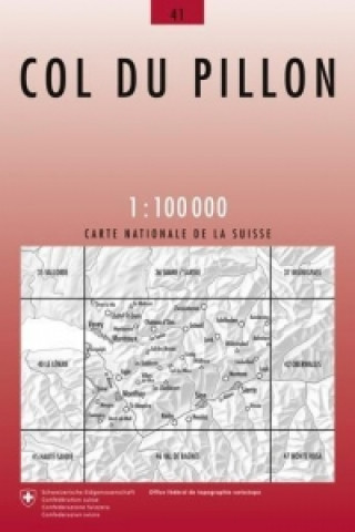 Landeskarte der Schweiz 41 Col du Pillon