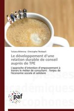 Le Developpement D Une Relation Durable de Conseil Aupres de Tpe