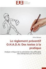 Le R glement Pr ventif O.H.A.D.a