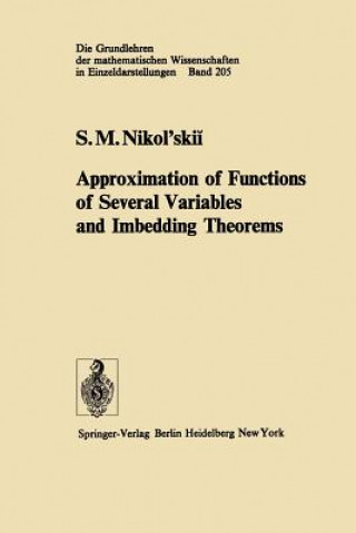 Approximation of Functions of Several Variables and Imbedding Theorems