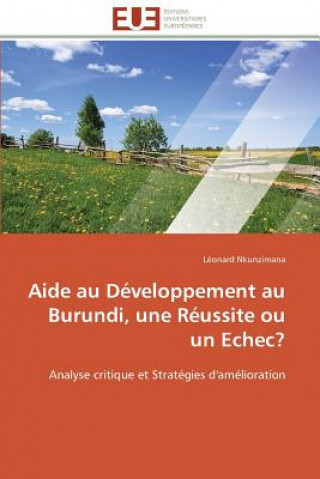 Aide Au D veloppement Au Burundi, Une R ussite Ou Un Echec?