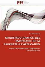Nanostructuration Des Mat riaux