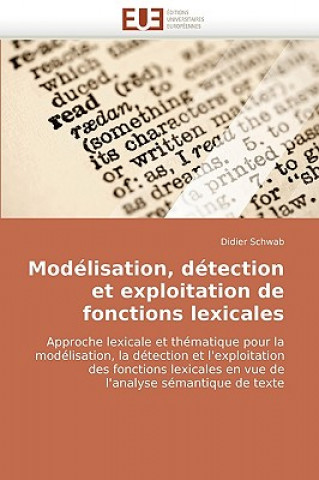 Mod lisation, D tection Et Exploitation de Fonctions Lexicales