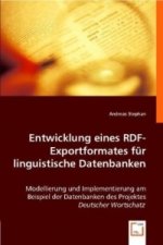 Entwicklung eines RDF-Exportformates für linguistische Datenbanken