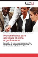 Procedimiento para gestionar el clima organizacional