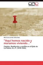 Aqui hemos nacido y moramos viviendo...